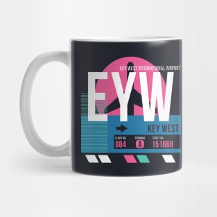 Key West (EYW) Airport // Sunset Baggage Tag Mug